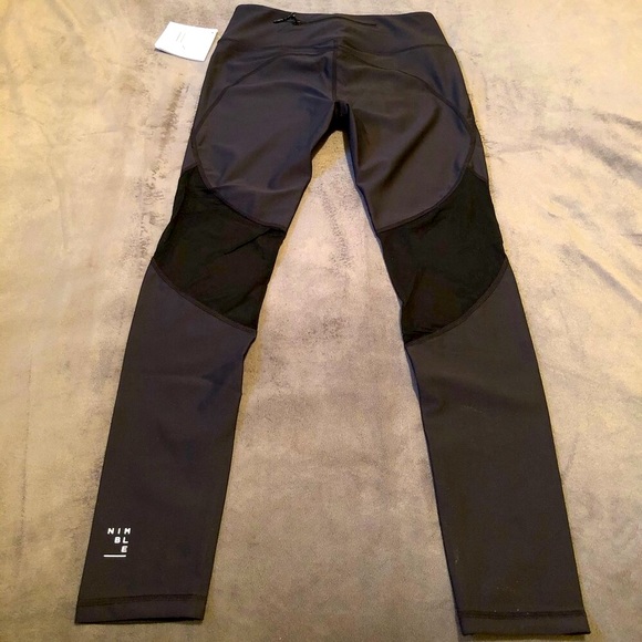 Black Workout pants mesh leggings - Picture 3 of 6